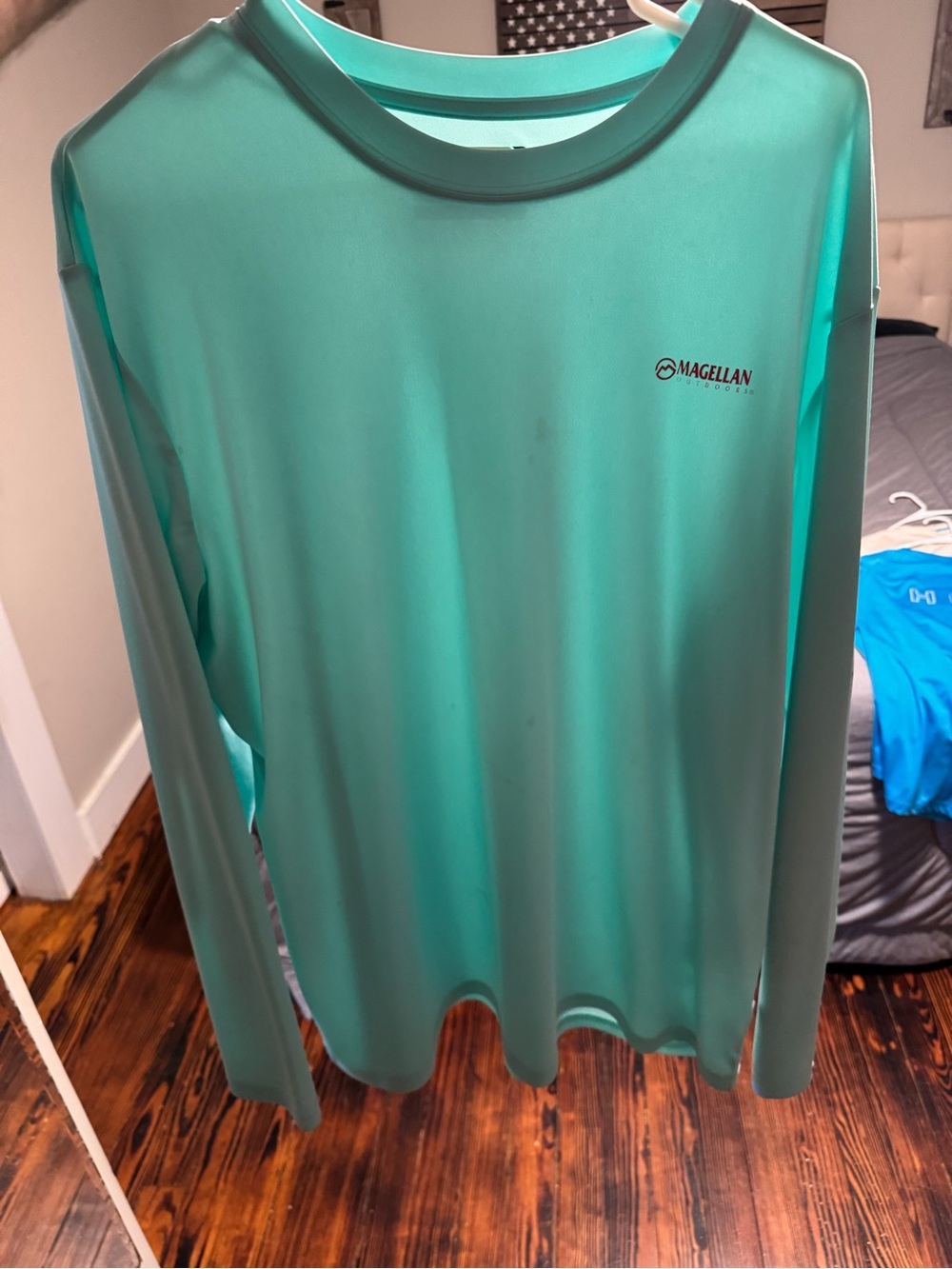 Magellan Outdoors Men's Long Sleeve Performance Shirt - Teal